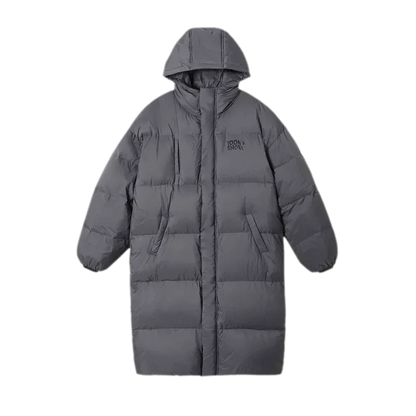 Long Hooded Duck Down Jacket
