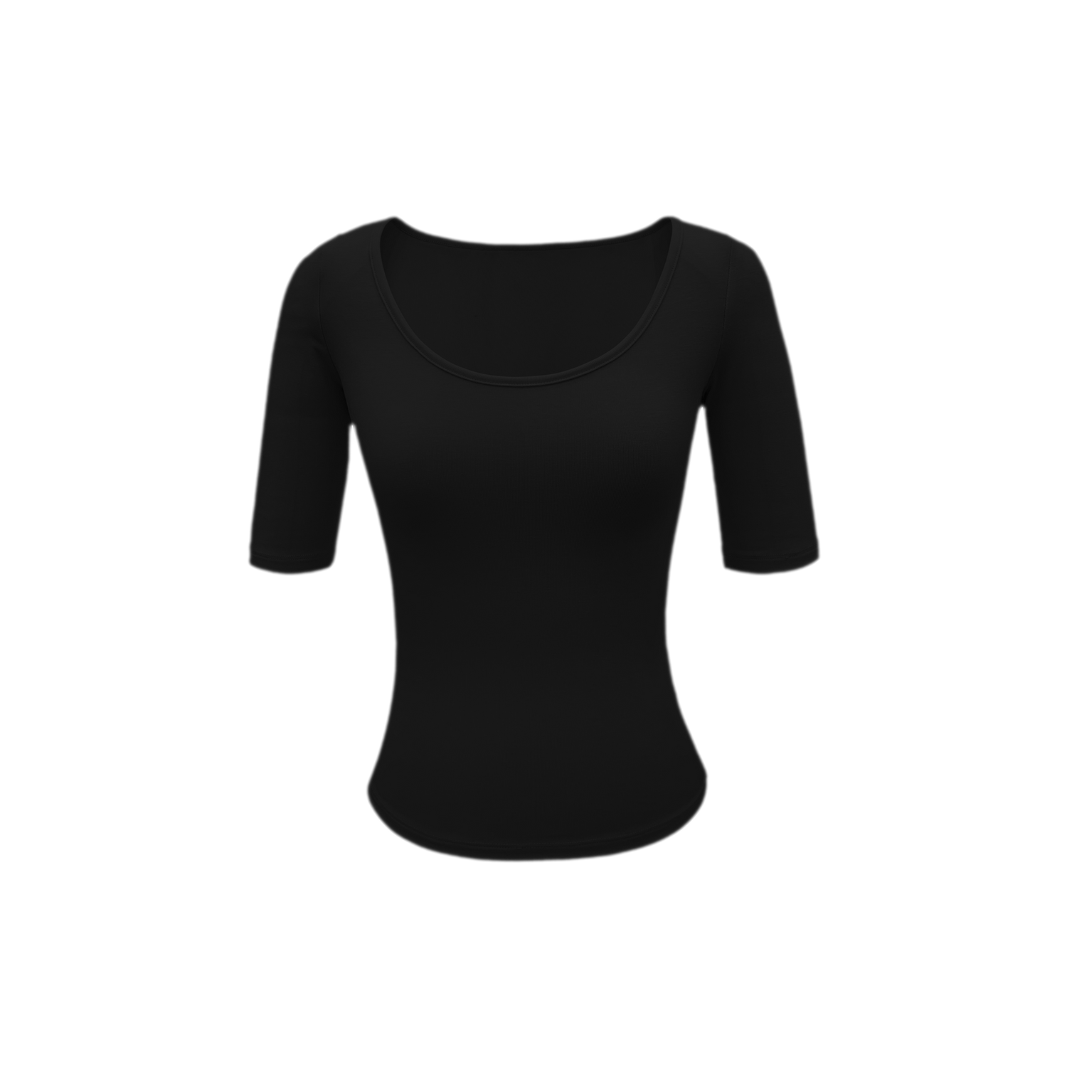 Soft U-Neck Slim-Fit T-Shirt
