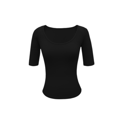 Soft U-Neck Slim-Fit T-Shirt