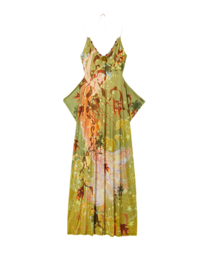 Beaded Floral Cami Dress