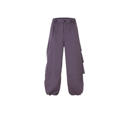 Teflon Wide-Leg Cargo Pants