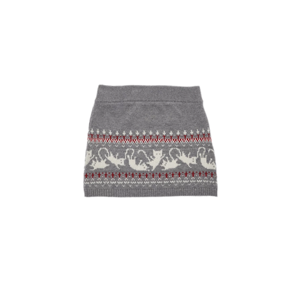 Ensemble en maille court Fair Isle