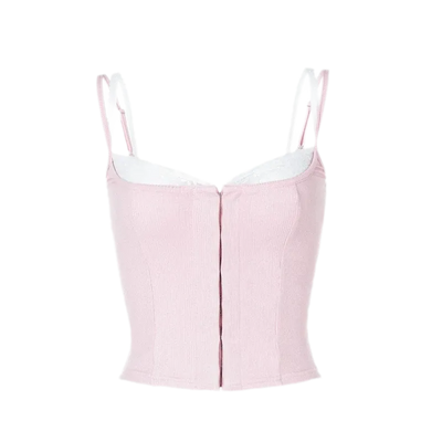 Pink Lace Cami / S