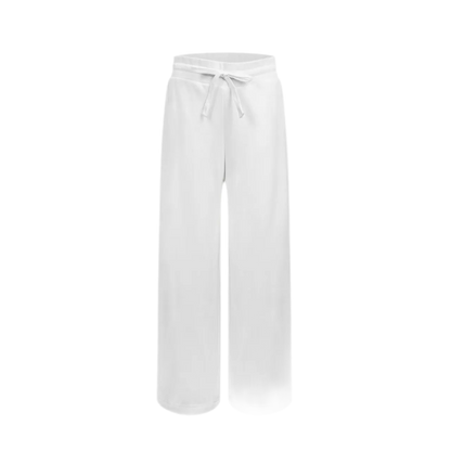 Wide-Leg Drawstring Sweatpants
