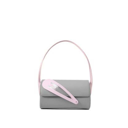 Oversized Hair Clip Shoulder Bag