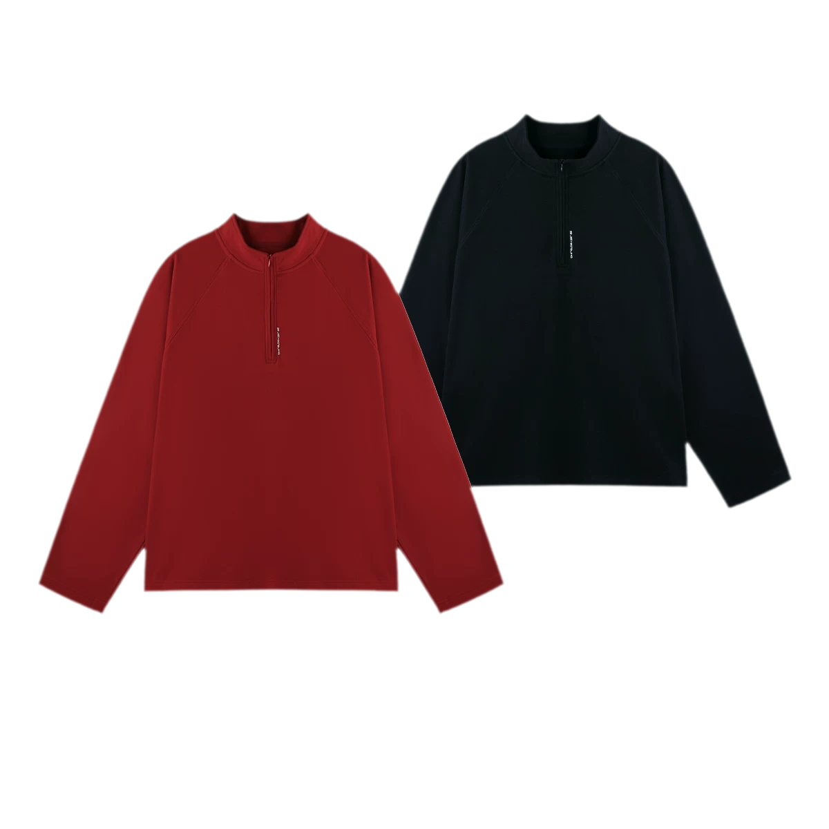 Vintage Oversized Half-Zip T-Shirt
