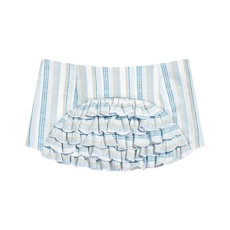 Ruffled Low-Rise Mini Skort