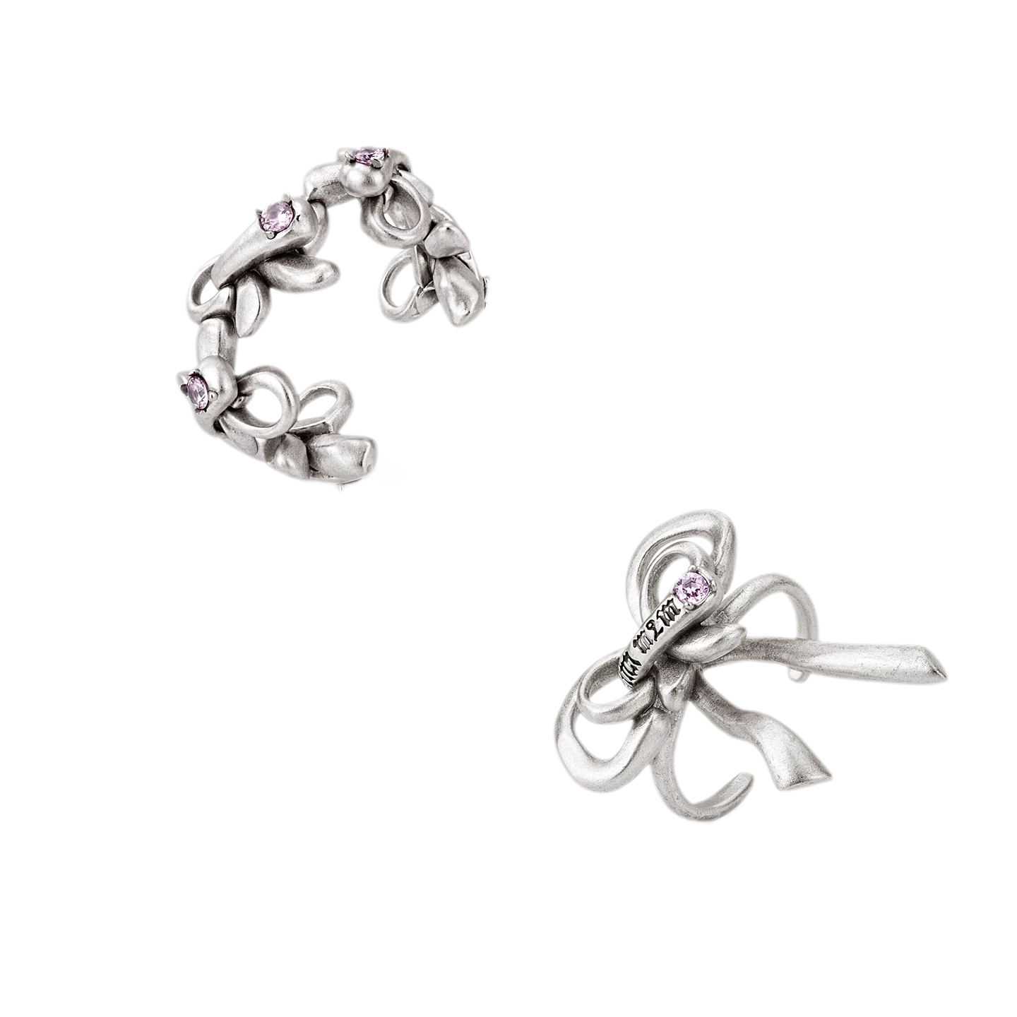Vintage Bowknot Ring with Rhinestones