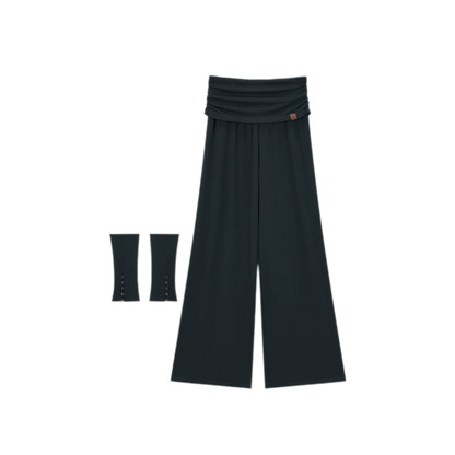 Irregular Ruffle Knit Set