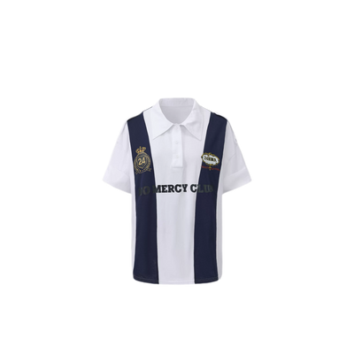 Blue/White (Loose Fit) / S