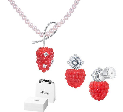 Beaded Heart Pendant Necklace