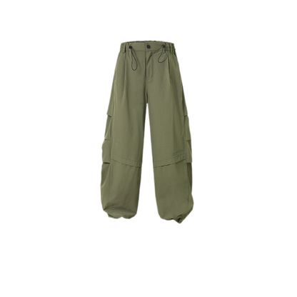 Teflon Wide-Leg Cargo Pants