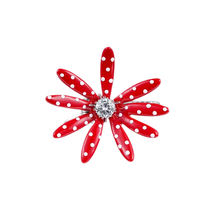 Metallic Daisy Flower Hair Clip