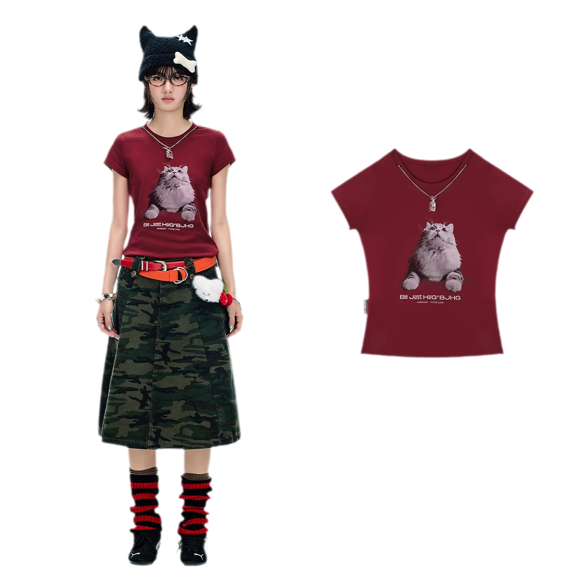 Tactile Graphic Loose T-Shirt