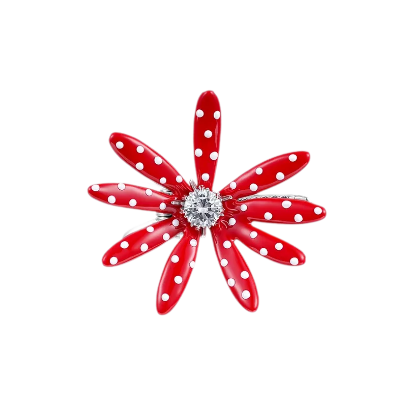 Metallic Daisy Flower Hair Clip
