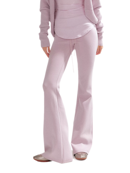 Stretch Low-Rise Flared Pants