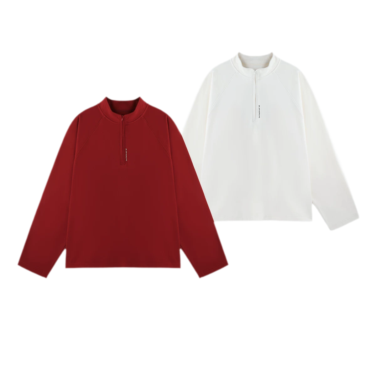 Vintage Oversized Half-Zip T-Shirt