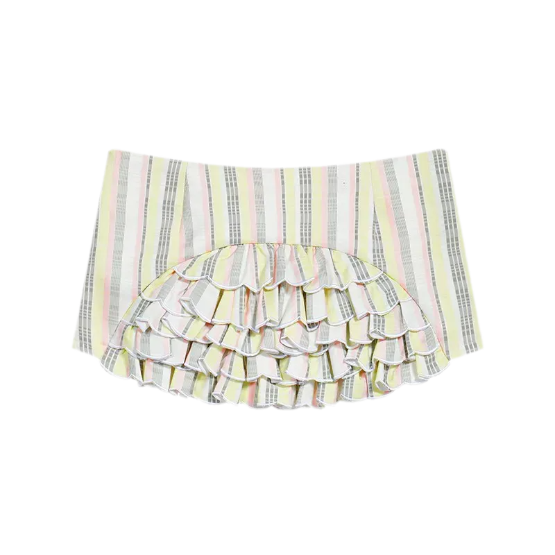 Ruffled Low-Rise Mini Skort