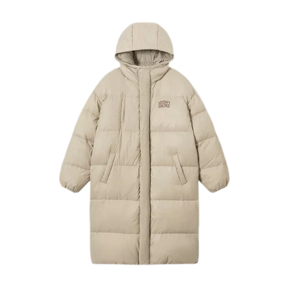 Long Hooded Duck Down Jacket