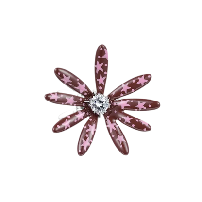 Metallic Daisy Flower Hair Clip