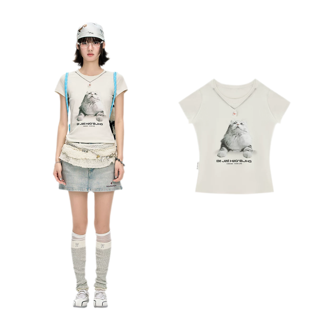 Tactile Graphic Loose T-Shirt