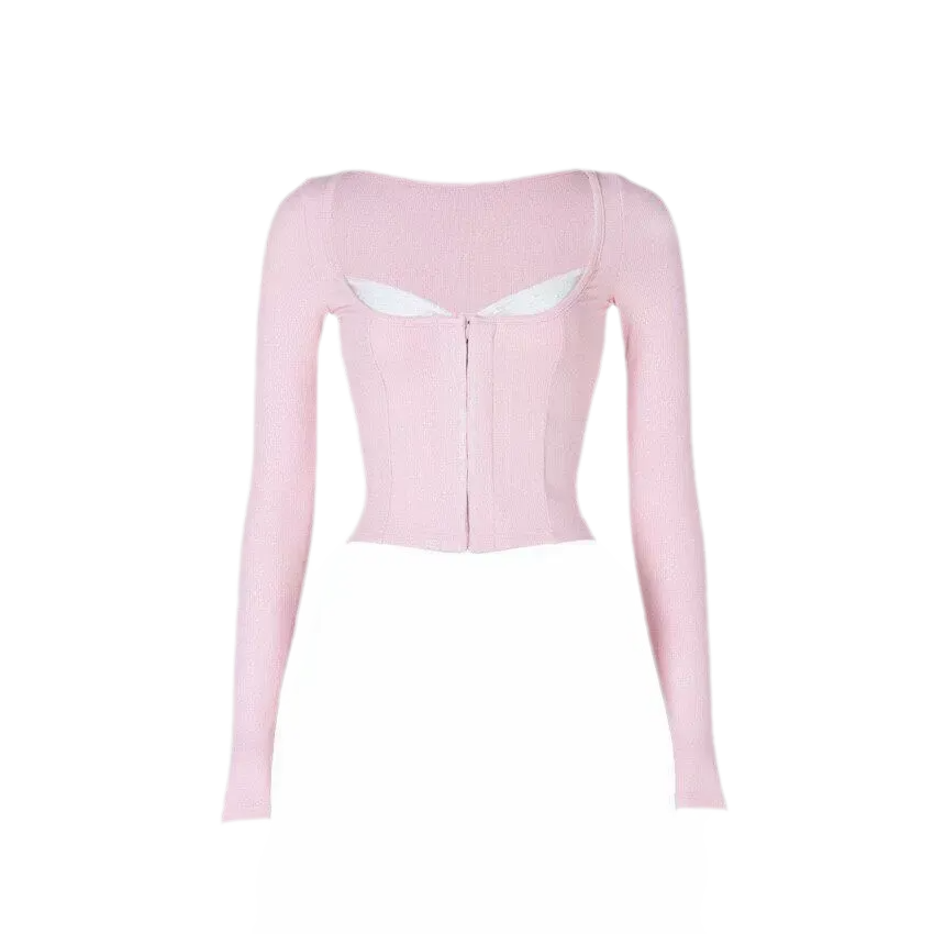 Lace Cutout Knit Set