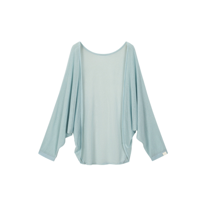 Lightweight Semi-Sheer Acetate Knit Cardigan