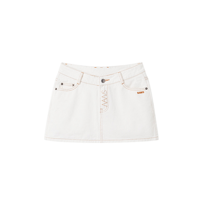 Equestrian Denim Mini Skirt
