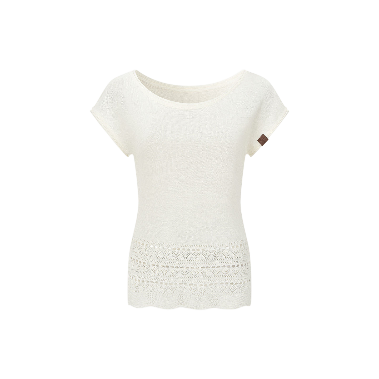 Asymmetric One-Shoulder Linen Knit Top