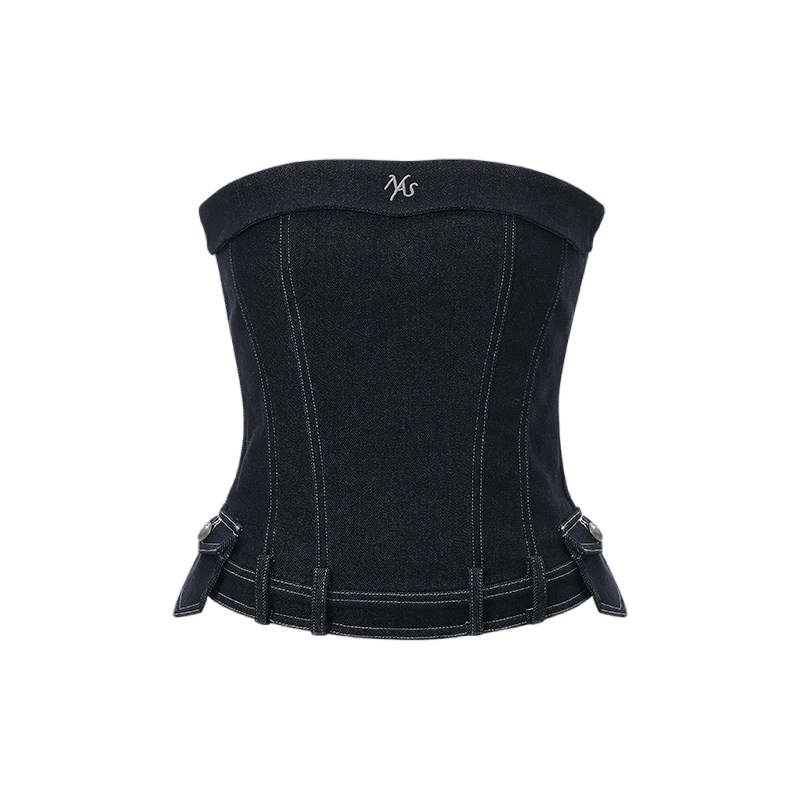 Raw Denim Blue Bandeau
