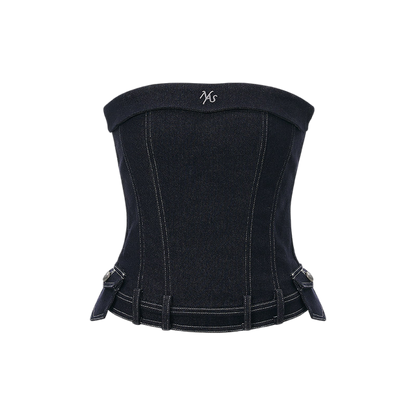 Raw Denim Blue Bandeau