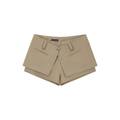 Deconstructed Detachable Layered Cargo Shorts Set