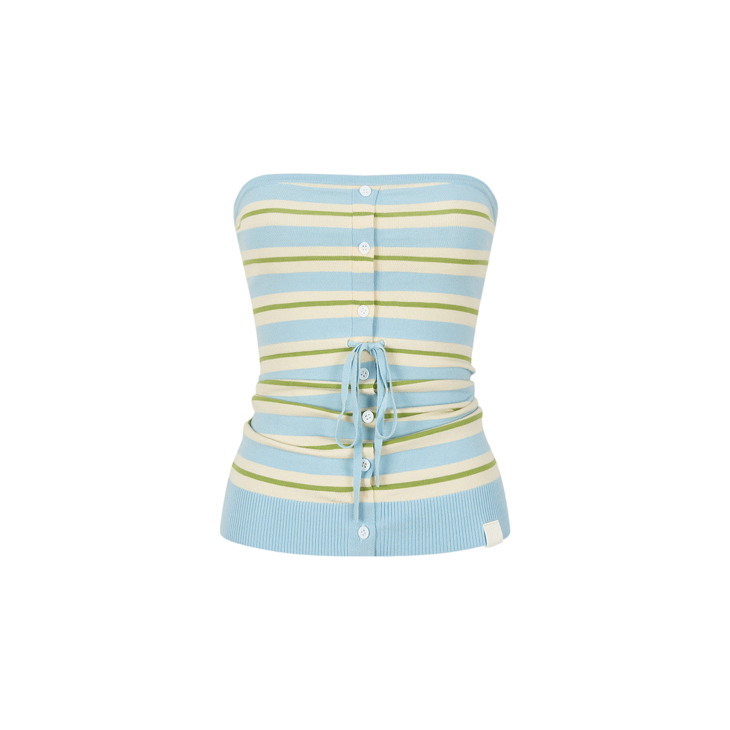 Sea Salt Ice Bar Colorblock Stripe Drawstring Waist