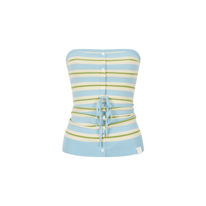 Sea Salt Ice Bar Colorblock Stripe Drawstring Waist