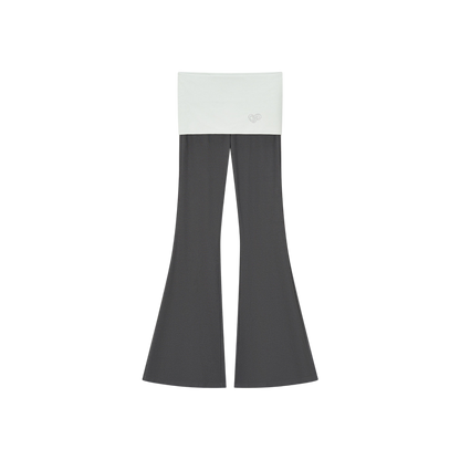 X-line Holiday Set: Cardigan, Rhinestone Vest, Flared Pants