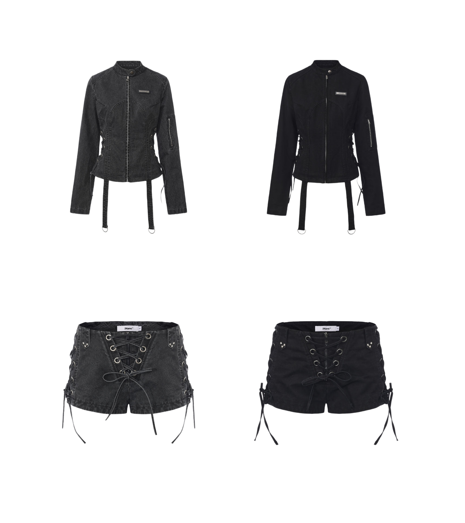 Enzyme-Washed Grunge Set