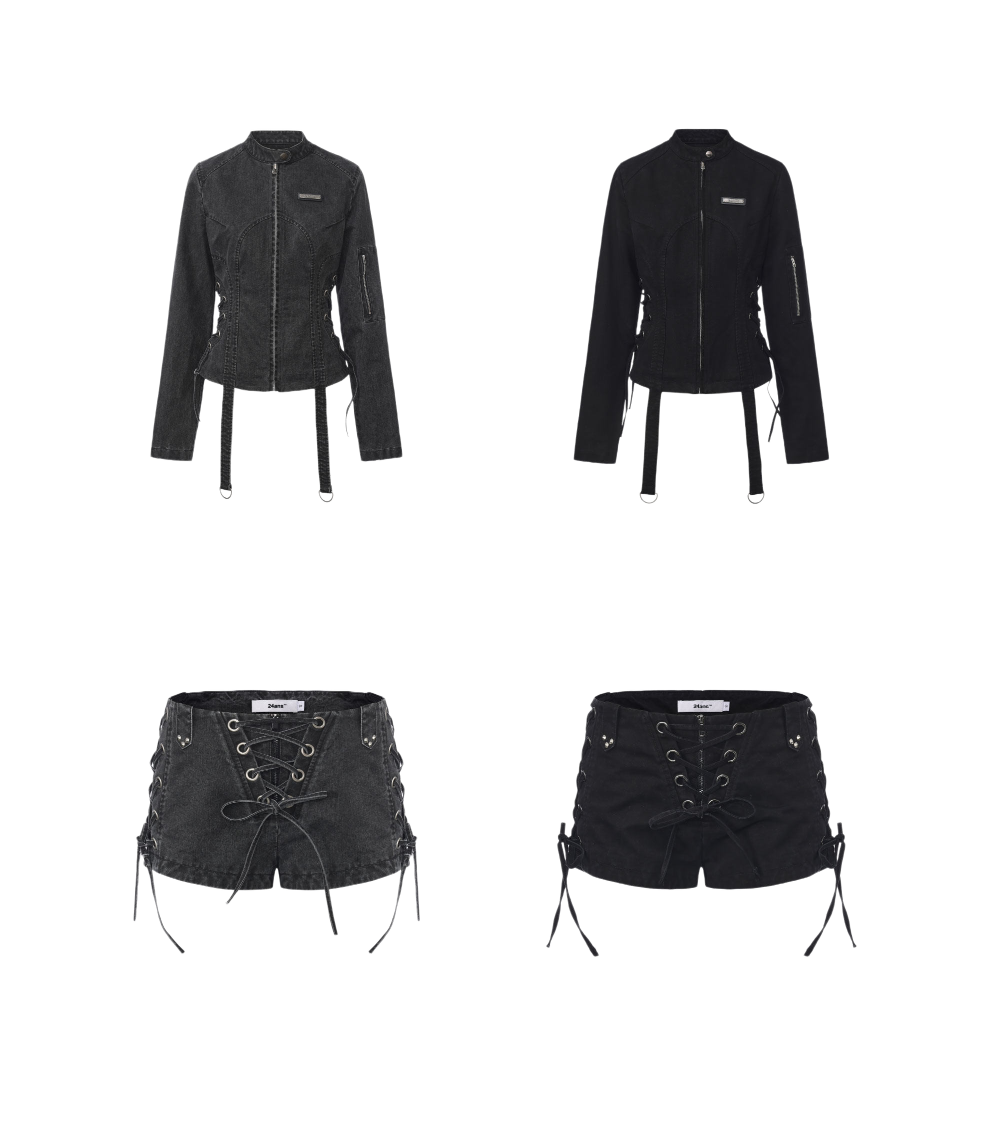 Enzyme-Washed Grunge Set