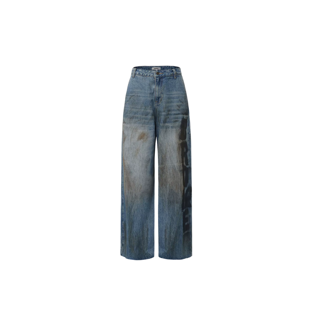 24ANS Graffiti Wash Grunge Denim Jeans – Jeans