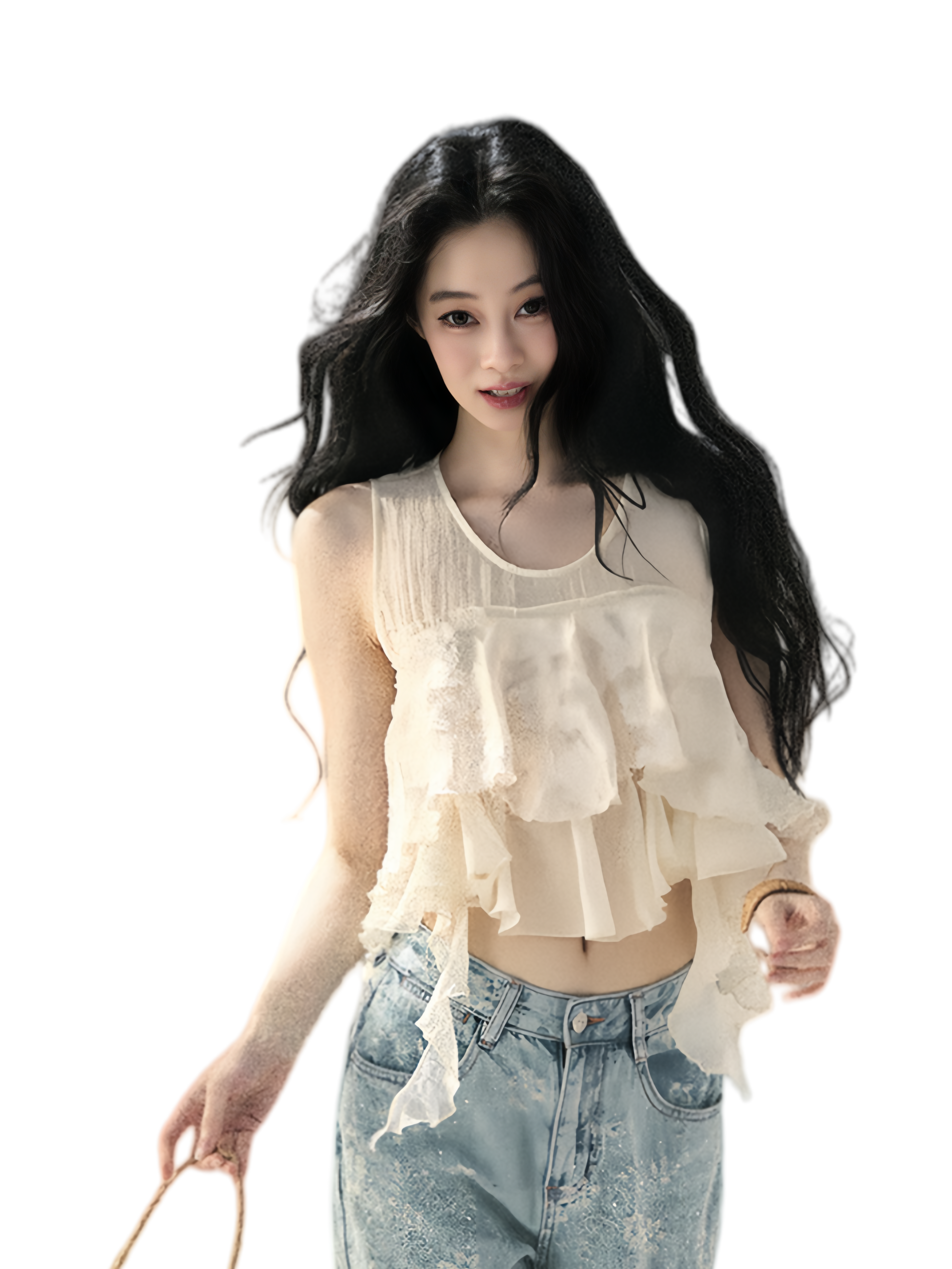 Moonlight Chiffon Crop Top