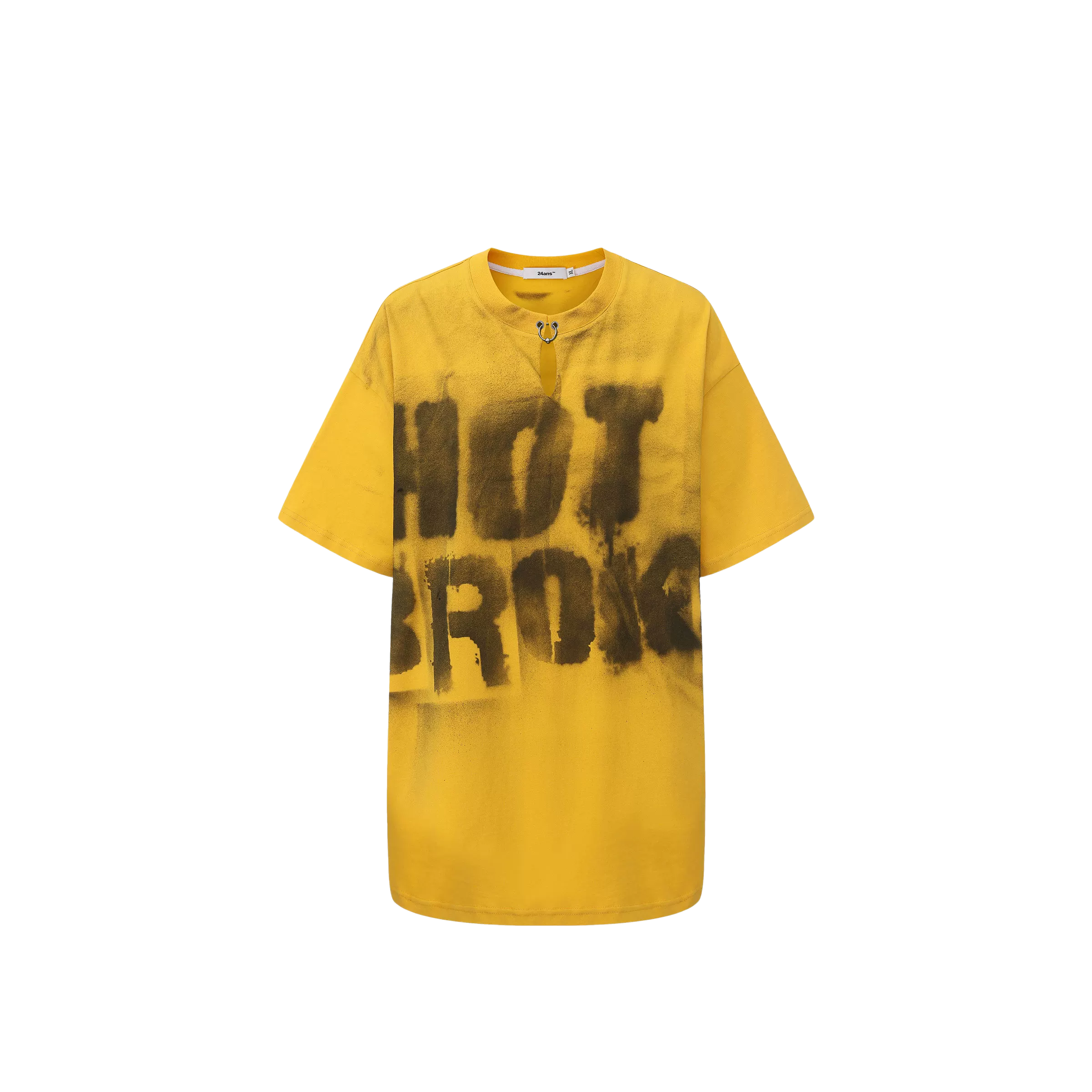 Hand-Sprayed Graffiti Distressed T-Shirt