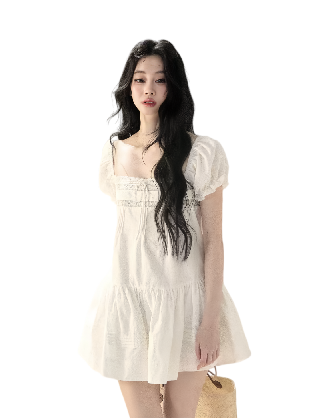 Cloudy Lace Puff Dress