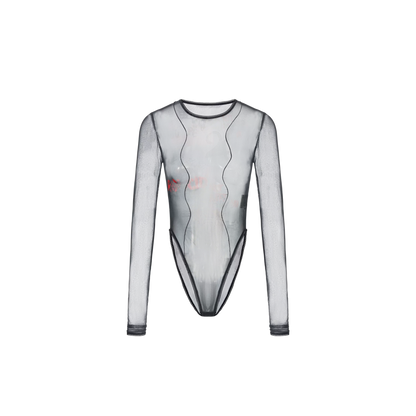 Lace-Trim Printed Base Layer