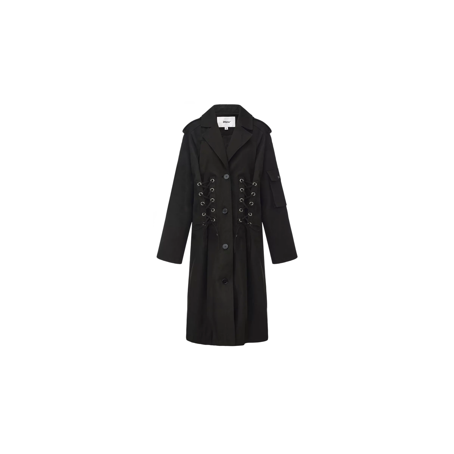 Oversized Drawstring Trench Coat