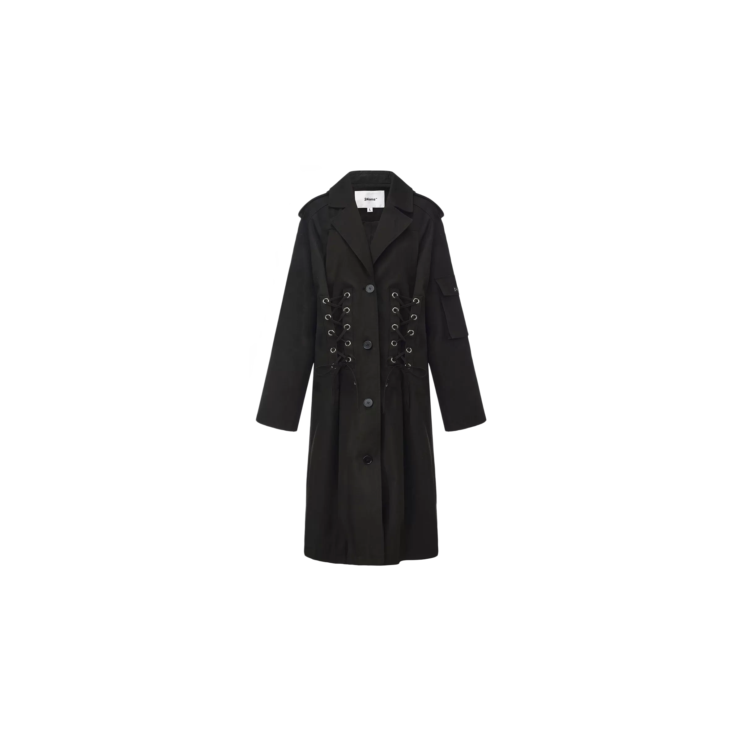 Oversized Drawstring Trench Coat