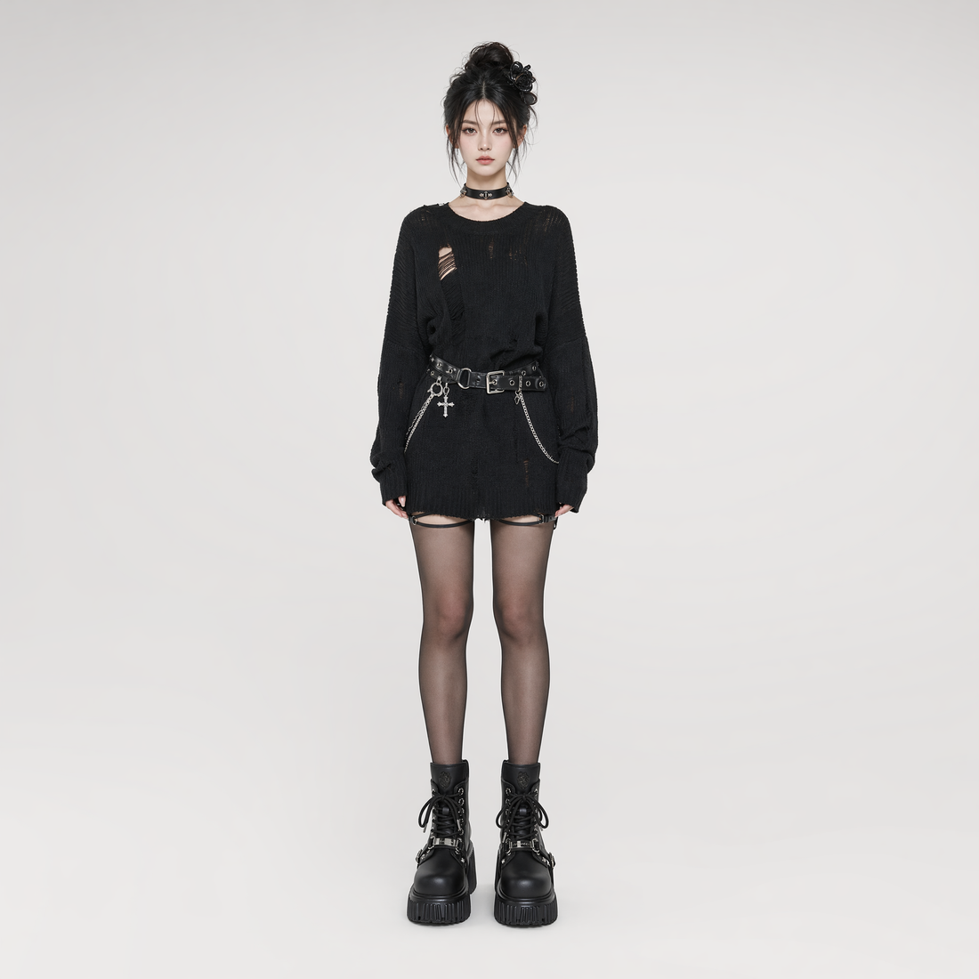 Gothic Platform Ankle Boots
