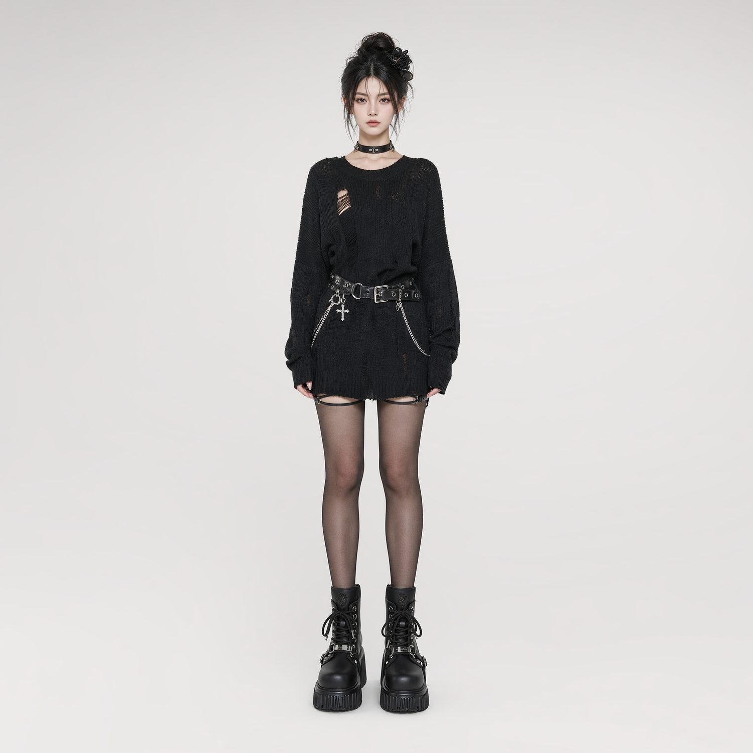 Gothic Platform Ankle Boots