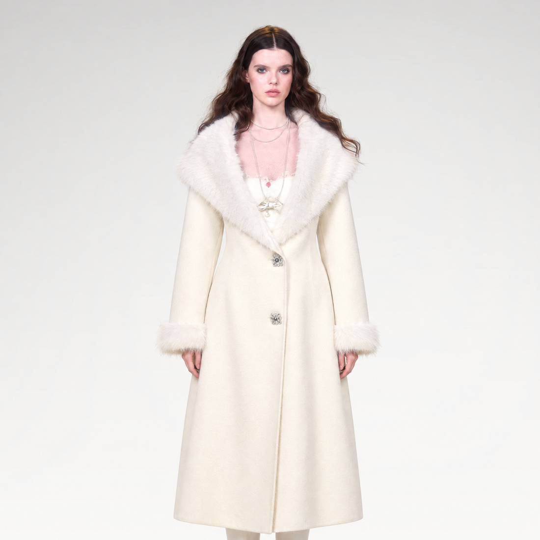 Double-Faced Wool Long Coat
