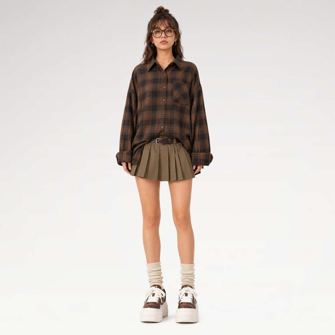 Distressed Platform Loafer Shoes