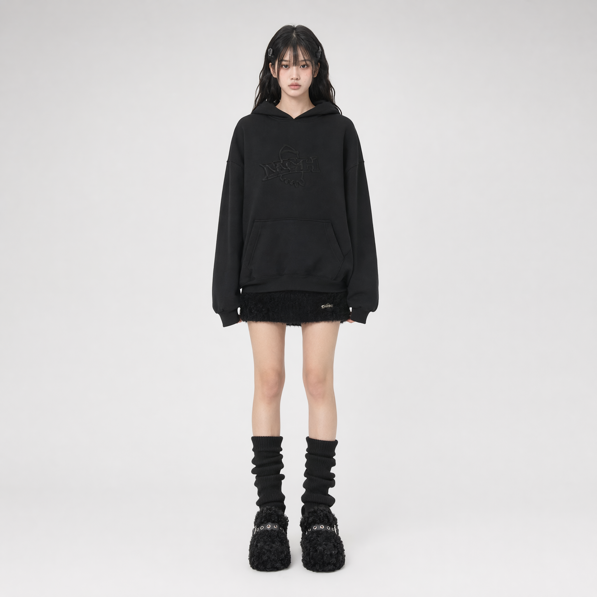 Teddy Fur Platform Mules
