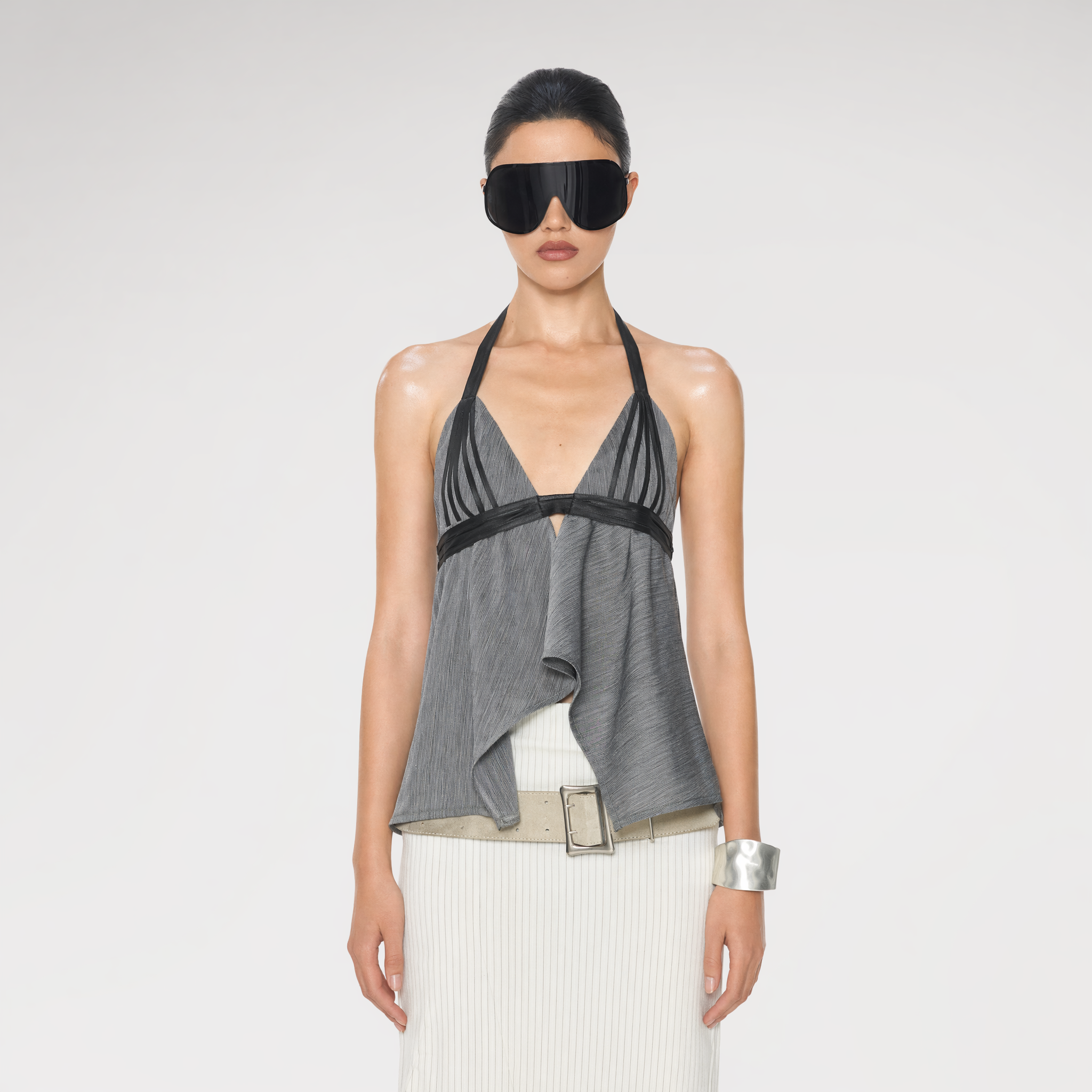 V-Neck Halter Top